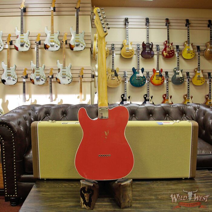 2018 Fender Custom Shop 1962 Telecaster Custom Relic HH EVH Pickups Fiesta Red - Image 14