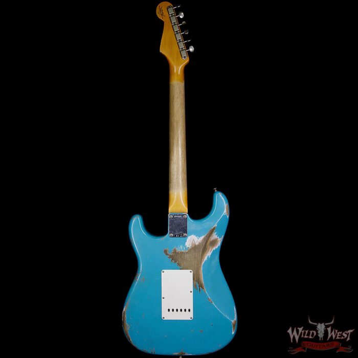 Fender 1963 Stratocaster Heavy Relic AAA Rosewood Fingerboard Taos Turquoise - Image 6