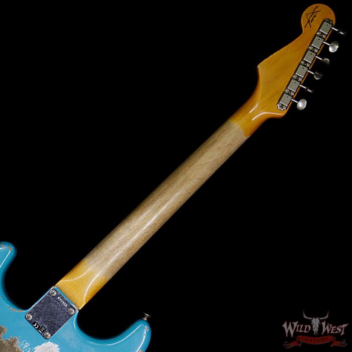 Fender 1963 Stratocaster Heavy Relic AAA Rosewood Fingerboard Taos Turquoise - Image 11