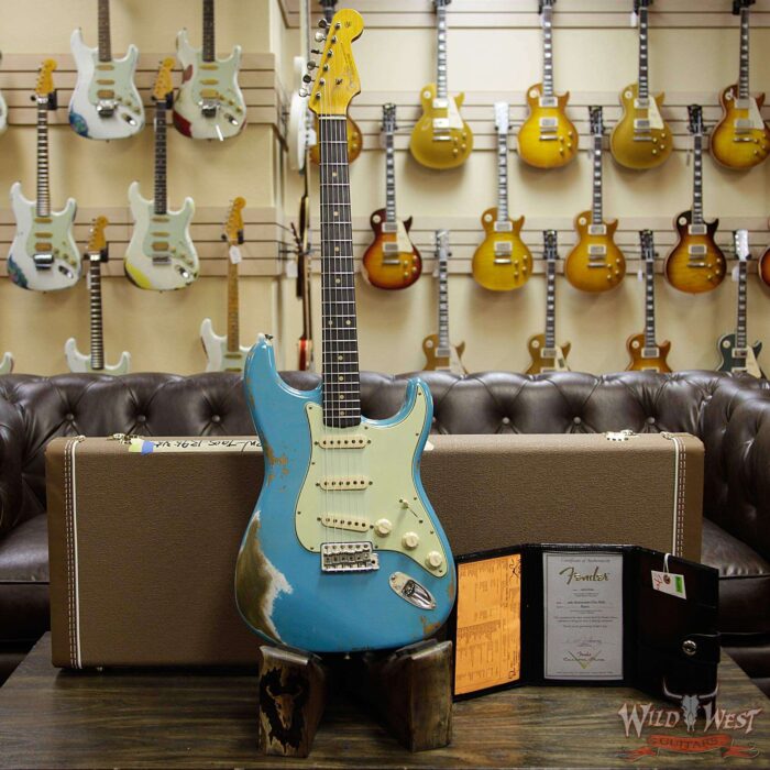 Fender 1963 Stratocaster Heavy Relic AAA Rosewood Fingerboard Taos Turquoise - Image 13