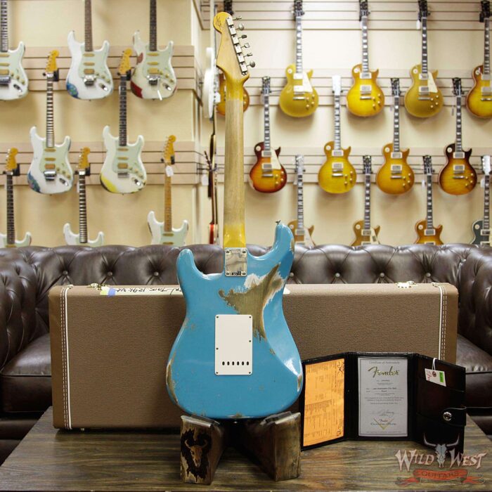 Fender 1963 Stratocaster Heavy Relic AAA Rosewood Fingerboard Taos Turquoise - Image 15