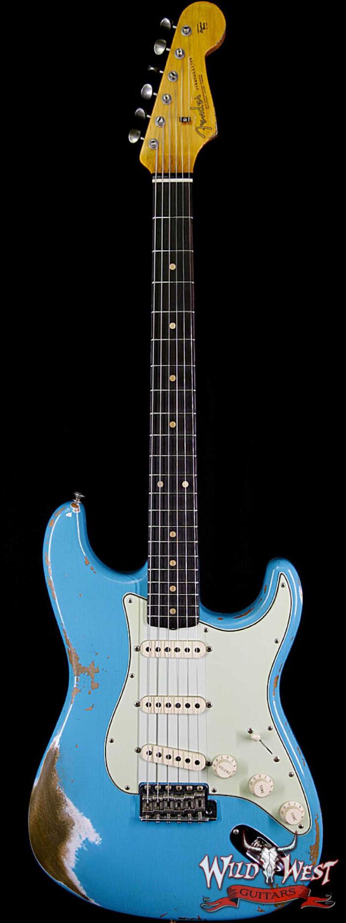 Fender 1963 Stratocaster Heavy Relic AAA Rosewood Fingerboard Taos Turquoise - Image 1