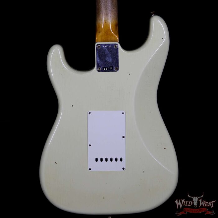 Fender Custom Shop 1963 Stratocaster Journeyman Relic with Dirty Neck Rosewood Board Vintage White - Image 7