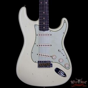 Fender Custom Shop 1963 Stratocaster Journeyman Relic with Dirty Neck Rosewood Board Vintage White - Image 3