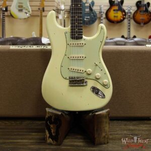 Fender Custom Shop 1963 Stratocaster Journeyman Relic with Dirty Neck Rosewood Board Vintage White - Image 11