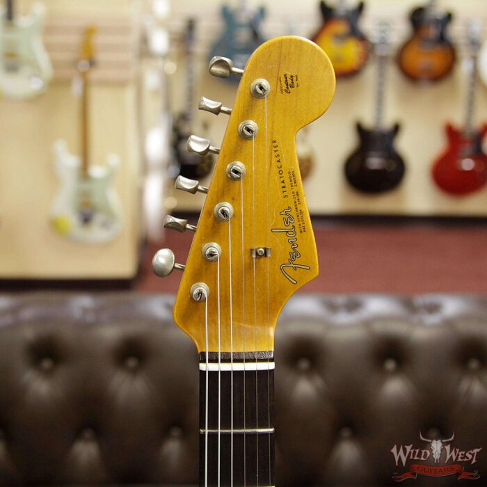 Fender Custom Shop 1963 Stratocaster Journeyman Relic with Dirty Neck Rosewood Board Vintage White - Image 10