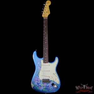 Fender Custom Shop 1963 Stratocaster Relic Rosewood Fingerboard Blue Flower - Image 5