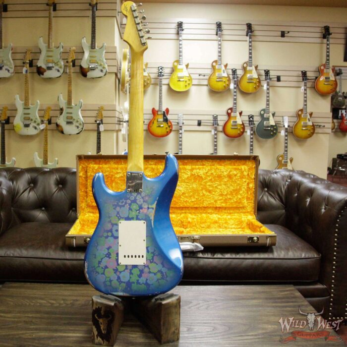 Fender Custom Shop 1963 Stratocaster Relic Rosewood Fingerboard Blue Flower - Image 14