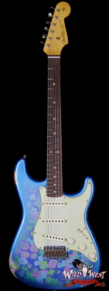 Fender Custom Shop 1963 Stratocaster Relic Rosewood Fingerboard Blue Flower