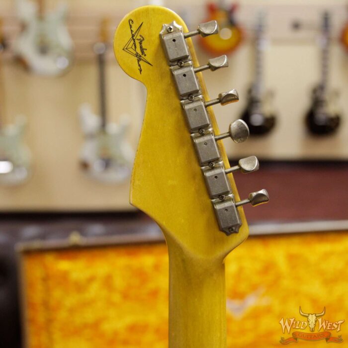 2018 Fender Custom Shop 1963 Stratocaster Relic Rosewood Fingerboard Fiesta Red - Image 8