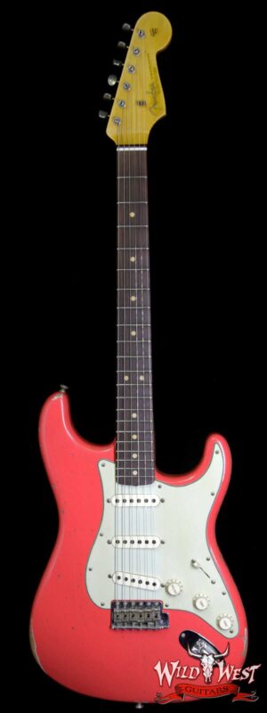 2018 Fender Custom Shop 1963 Stratocaster Relic Rosewood Fingerboard Fiesta Red