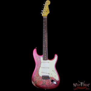 2018 Fender Custom Shop 1963 Stratocaster Relic Rosewood Fingerboard Pink Paisley - Image 5