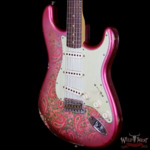 2018 Fender Custom Shop 1963 Stratocaster Relic Rosewood Fingerboard Pink Paisley - Image 2