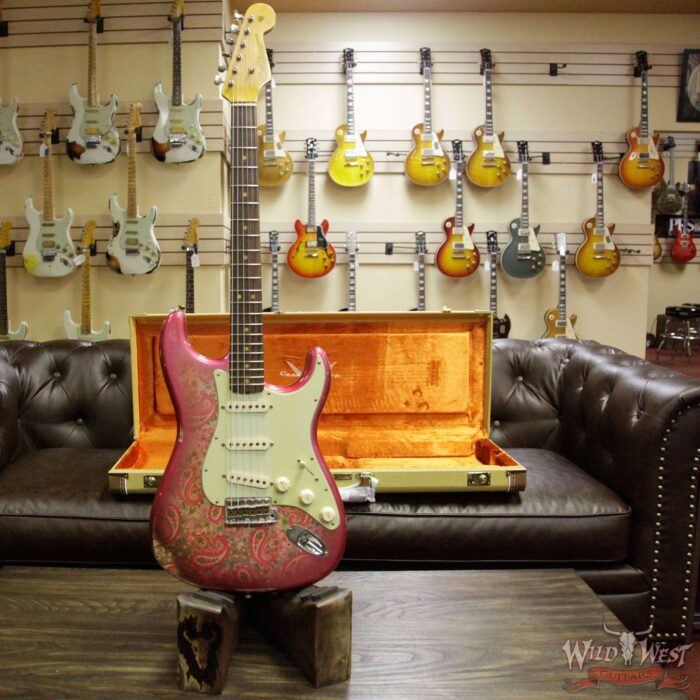 2018 Fender Custom Shop 1963 Stratocaster Relic Rosewood Fingerboard Pink Paisley - Image 12