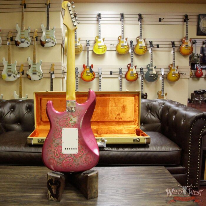 2018 Fender Custom Shop 1963 Stratocaster Relic Rosewood Fingerboard Pink Paisley - Image 14