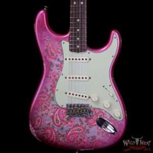 Fender Custom Shop 1963 Stratocaster Relic Rosewood Fingerboard Pink Paisley - Image 3