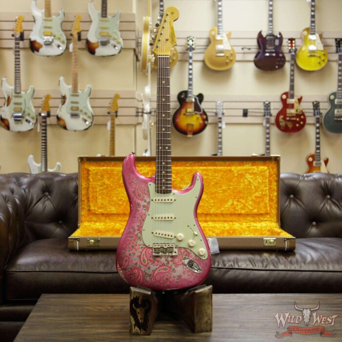 Fender Custom Shop 1963 Stratocaster Relic Rosewood Fingerboard Pink Paisley - Image 10