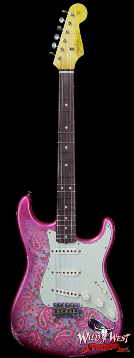 Fender Custom Shop 1963 Stratocaster Relic Rosewood Fingerboard Pink Paisley