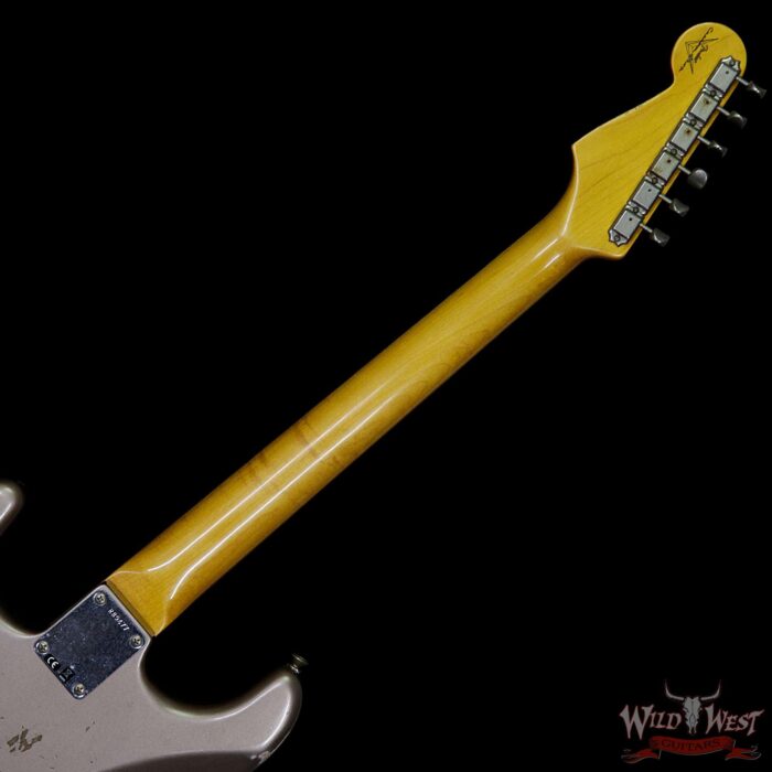 Fender Custom Shop 1963 Stratocaster Relic Rosewood Fingerboard Shoreline Gold - Image 11
