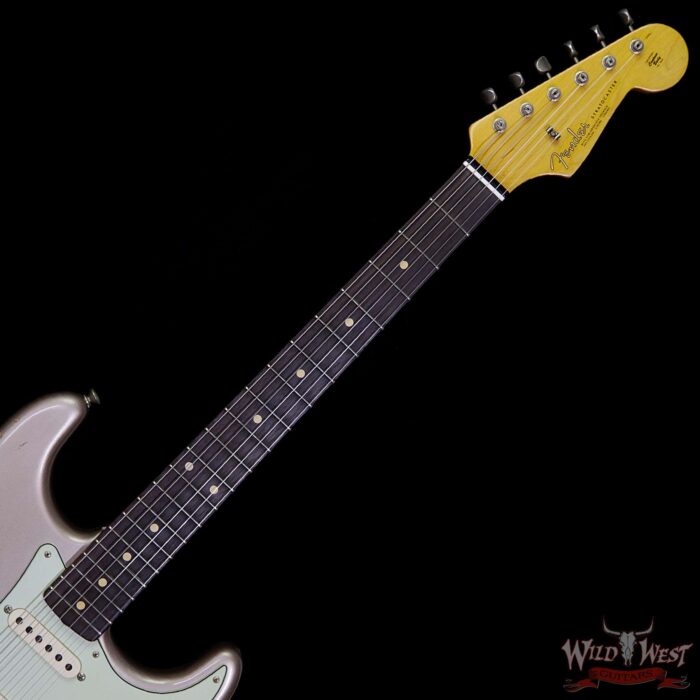 Fender Custom Shop 1963 Stratocaster Relic Rosewood Fingerboard Shoreline Gold - Image 9