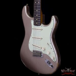 Fender Custom Shop 1963 Stratocaster Relic Rosewood Fingerboard Shoreline Gold - Image 2