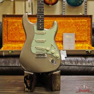 Fender Custom Shop 1963 Stratocaster Relic Rosewood Fingerboard Shoreline Gold - Image 13