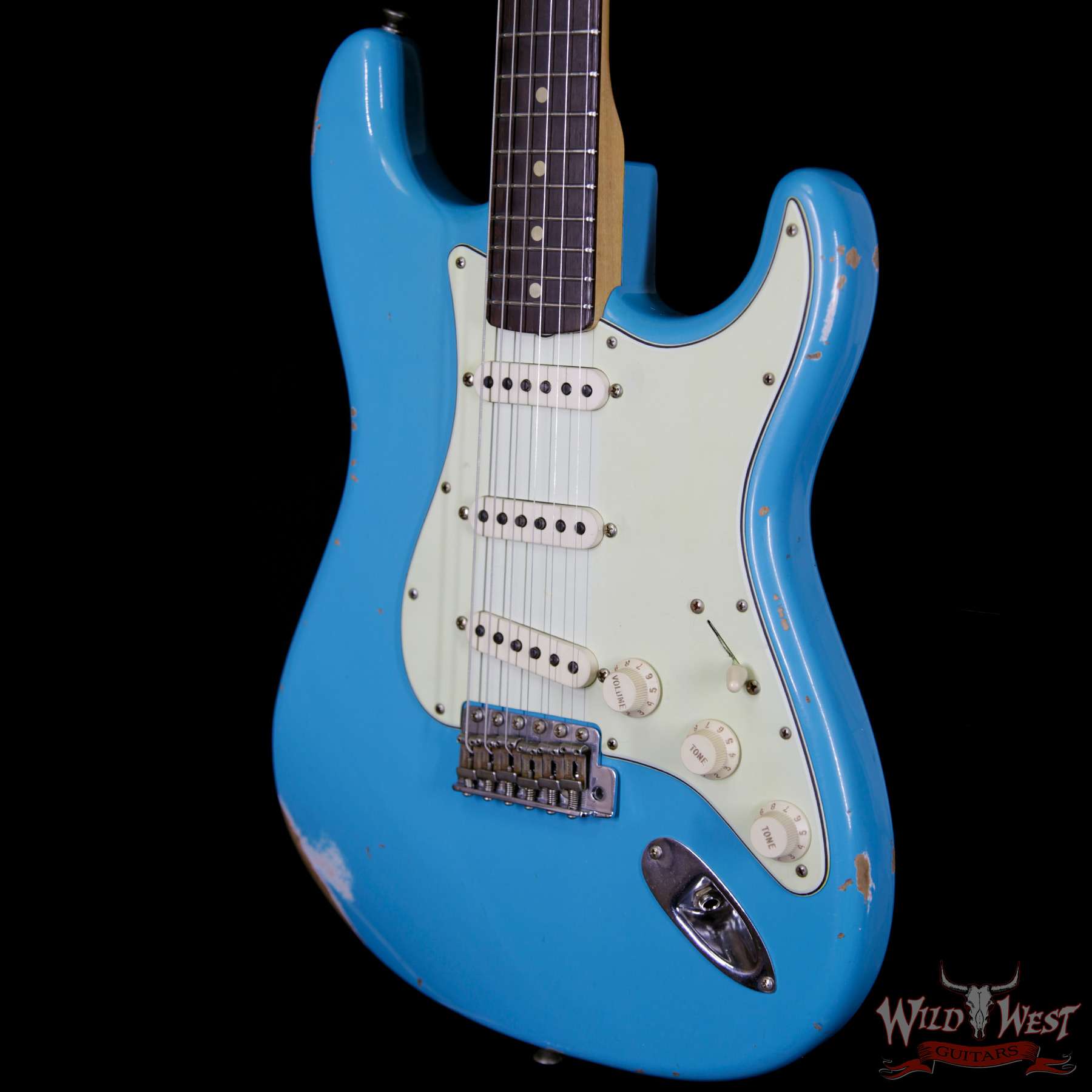 fender-1963strat-relic-taos-r93538-br__wwg.jpg 2018 Fender Custom Shop 1963 Stratocaster Relic Rosewood Fingerboard Taos Turquoise - Image 2