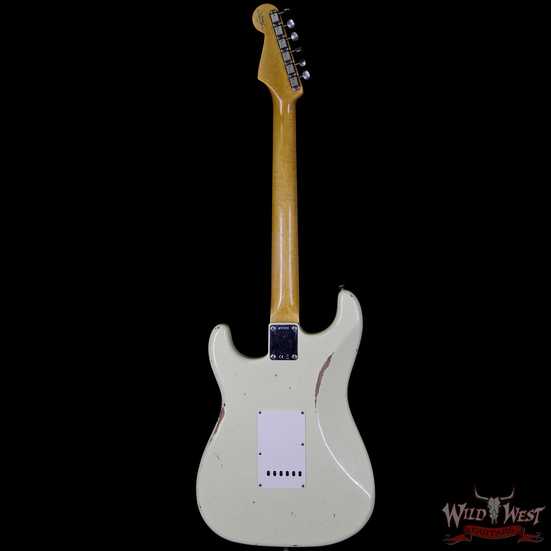 fender-1963strat-relic-vwt-r92041-bb__wwg.jpg Fender Custom Shop 1963 Stratocaster Relic Rosewood Fingerboard Vintage White - Image 6