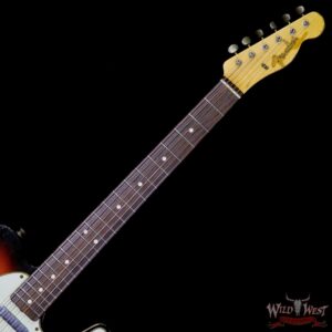 Fender Custom Shop 1963 Telecaster Heavy Relic Rosewood Fretboard 3 Tone Sunburst - Image 8