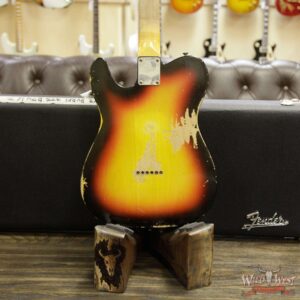 Fender Custom Shop 1963 Telecaster Heavy Relic Rosewood Fretboard 3 Tone Sunburst - Image 15