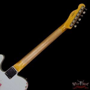Fender Custom Shop 1963 Telecaster Heavy Relic Double Binding Rosewood Board Sonic Blue over Pink Paisley - Image 9