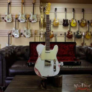 Fender Custom Shop 1963 Telecaster Heavy Relic Double Binding Rosewood Board Sonic Blue over Pink Paisley - Image 10