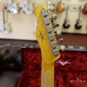 Fender Custom Shop 1963 Telecaster Heavy Relic Double Binding Rosewood Board Sonic Blue over Pink Paisley - Image 14