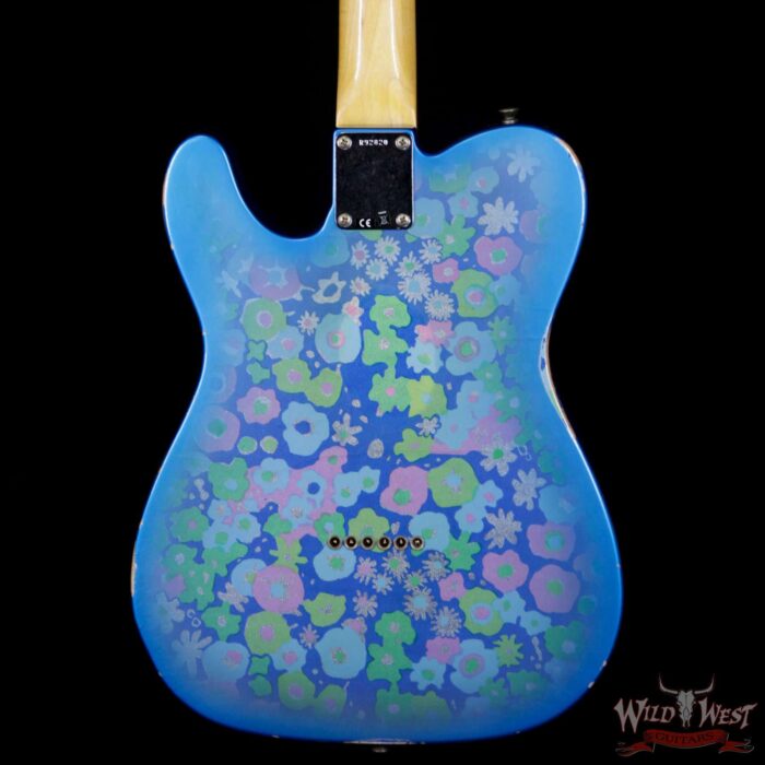 Fender Custom Shop 1963 Telecaster Relic Rosewood Fingerboard Blue Flower - Image 7