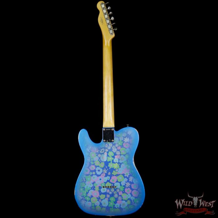 Fender Custom Shop 1963 Telecaster Relic Rosewood Fingerboard Blue Flower - Image 6