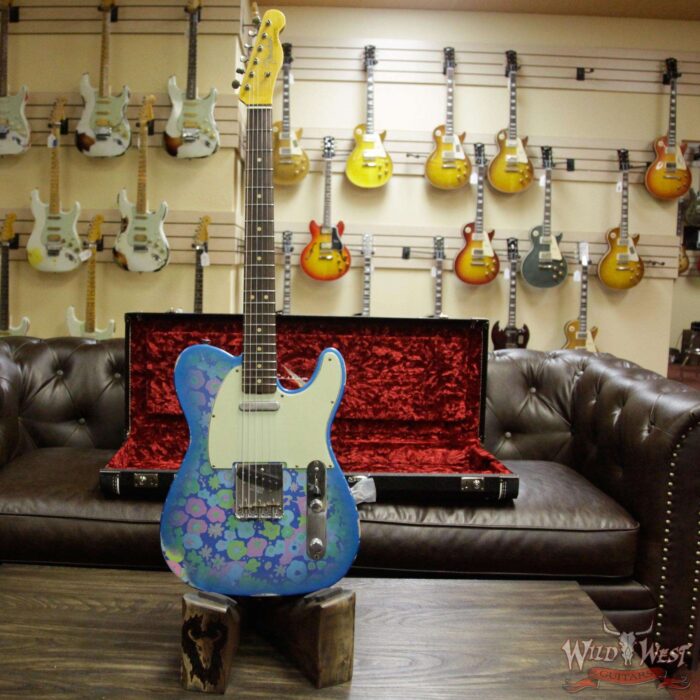 Fender Custom Shop 1963 Telecaster Relic Rosewood Fingerboard Blue Flower - Image 12