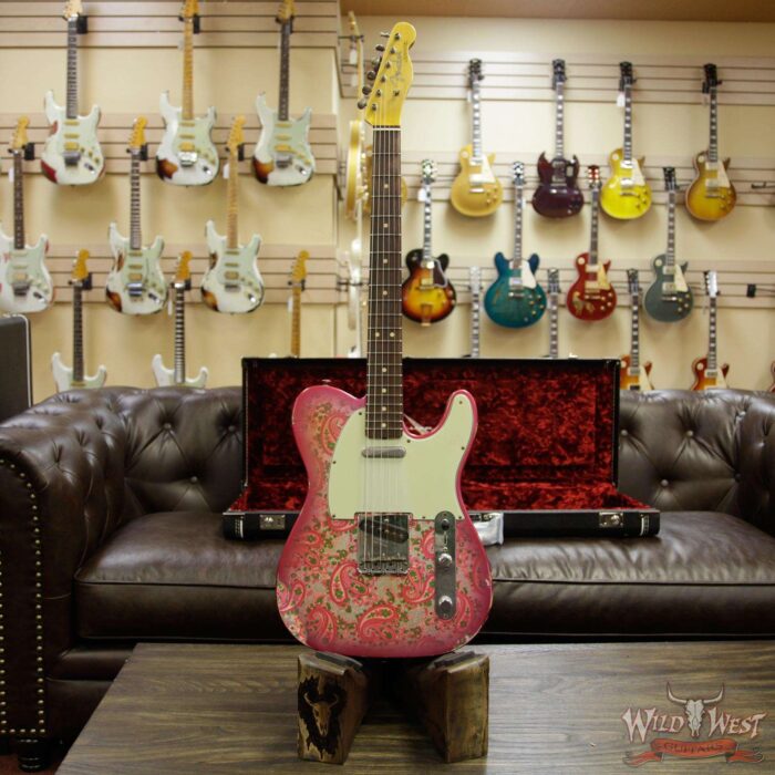 Fender Custom Shop 1963 Telecaster Relic Rosewood Fingerboard Pink Paisley - Image 10