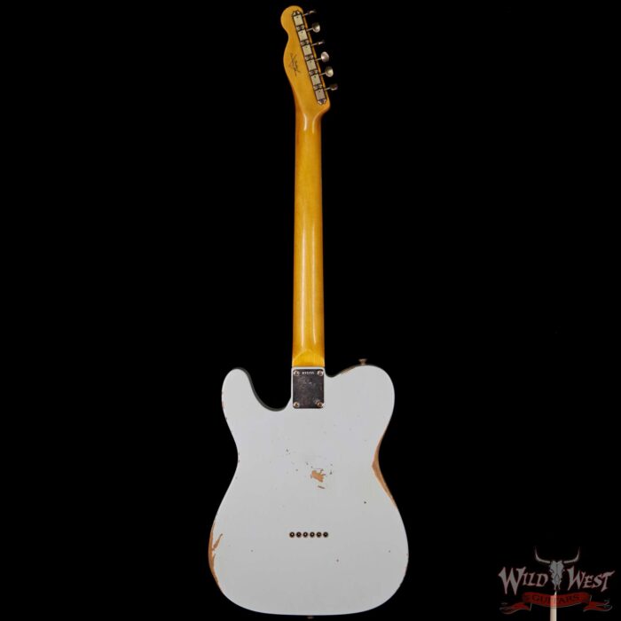 2018 Fender Custom Shop 1963 Telecaster Relic Rosewood Fingerboard Sonic Blue - Image 6