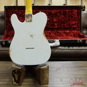 2018 Fender Custom Shop 1963 Telecaster Relic Rosewood Fingerboard Sonic Blue - Image 14