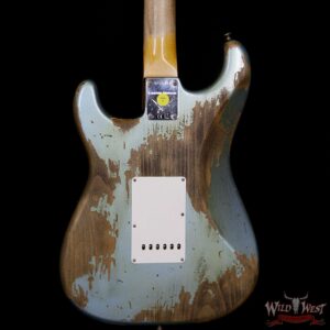 Fender Custom Shop Summer Event #37 Super Faded Aged 1968 Stratcaster HR Flame Neck Heavy Relic Lake Placid Blue - Image 7