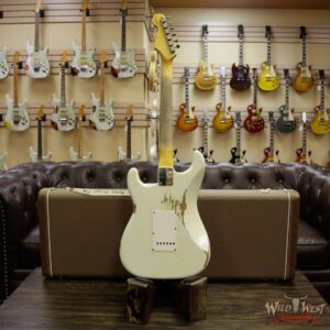 Fender Custom Shop 1960 Stratocaster Heavy Relic Rosewood Slab Board Olympic White - Image 14