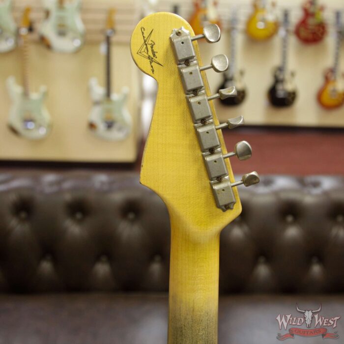 Fender Custom Shop 1960 Stratocaster Heavy Relic Rosewood Slab Board Olympic White - Image 10