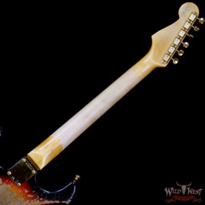 Fender Custom Shop Wild West Guitars 25th Anniversary 1960 Stratocaster Madagascar Rosewood Fretboard Heavy Relic 3 Tone Sunburst 7.45 LBS - Image 5