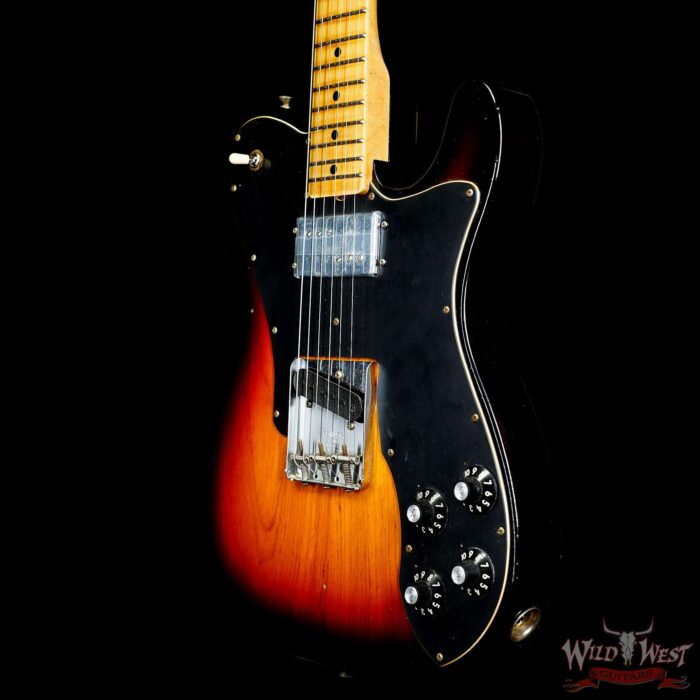 Fender Custom Shop 1967 Telecaster Custom HS AA Flame Maple Neck Journeyman Relic 3 Tone Sunburst 6.80 LBS - Image 2