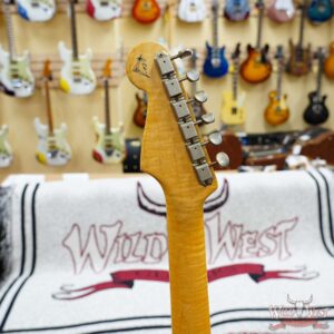 Fender Custom Shop Kyle McMillin Masterbuilt 1959 Trans Stratocaster AAA Flame Maple Neck Journeyman Relic 3 Tone Sunburst 7.60 LBS - Image 12