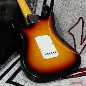 Fender Custom Shop Kyle McMillin Masterbuilt 1959 Trans Stratocaster AAA Flame Maple Neck Journeyman Relic 3 Tone Sunburst 7.60 LBS - Image 13