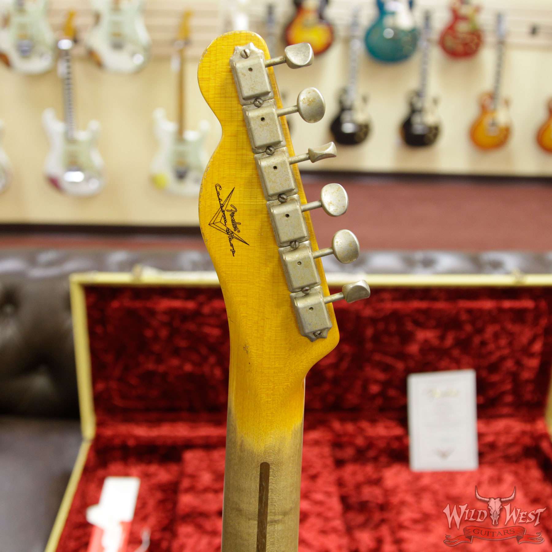 fender-51nocaster-blk-r13290-hb__wwg.jpg Fender Custom Shop 1951 Nocaster Telecaster Heavy Relic Maple Neck Faded Black - Image 14