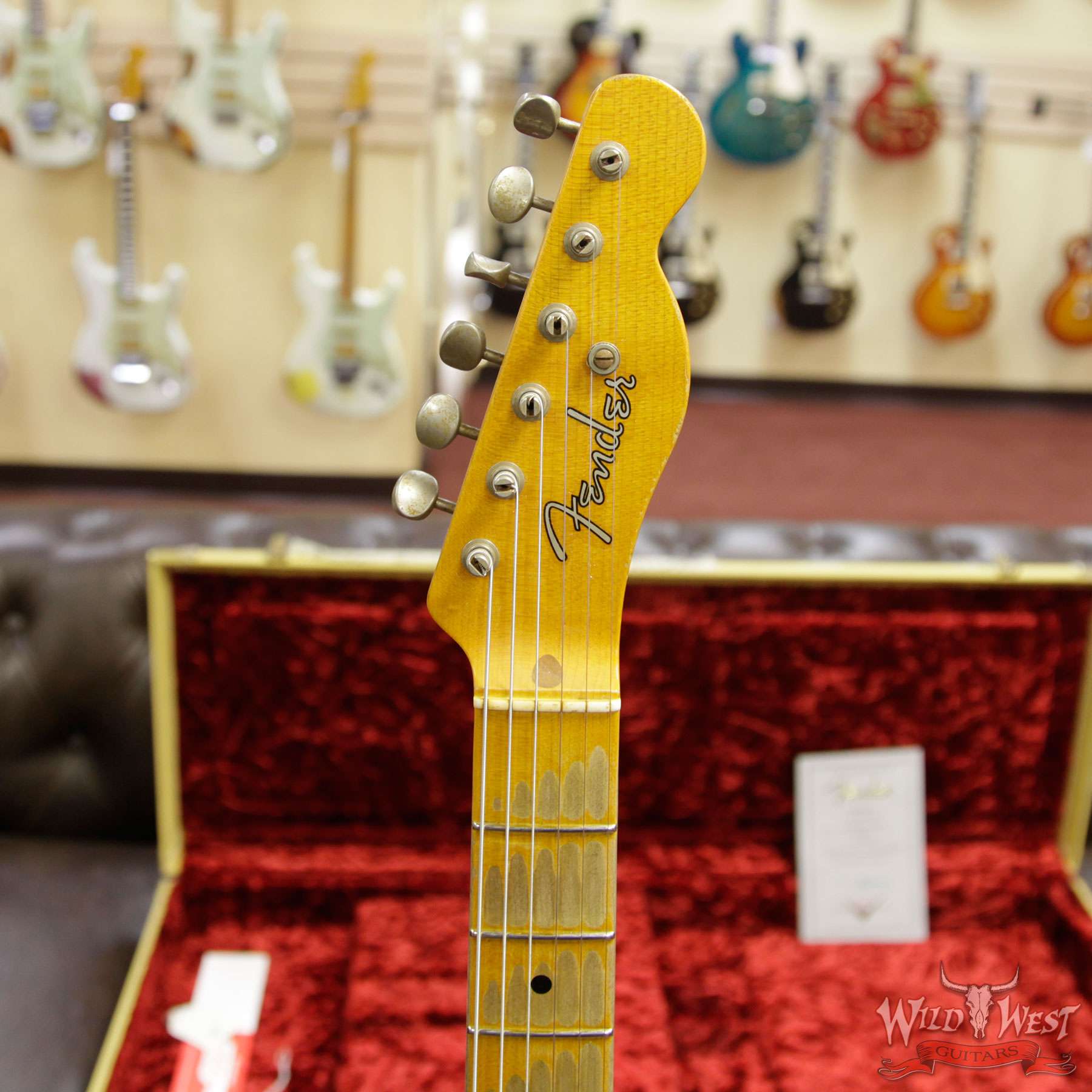 fender-51nocaster-blk-r13290-hf__wwg.jpg Fender Custom Shop 1951 Nocaster Telecaster Heavy Relic Maple Neck Faded Black - Image 11