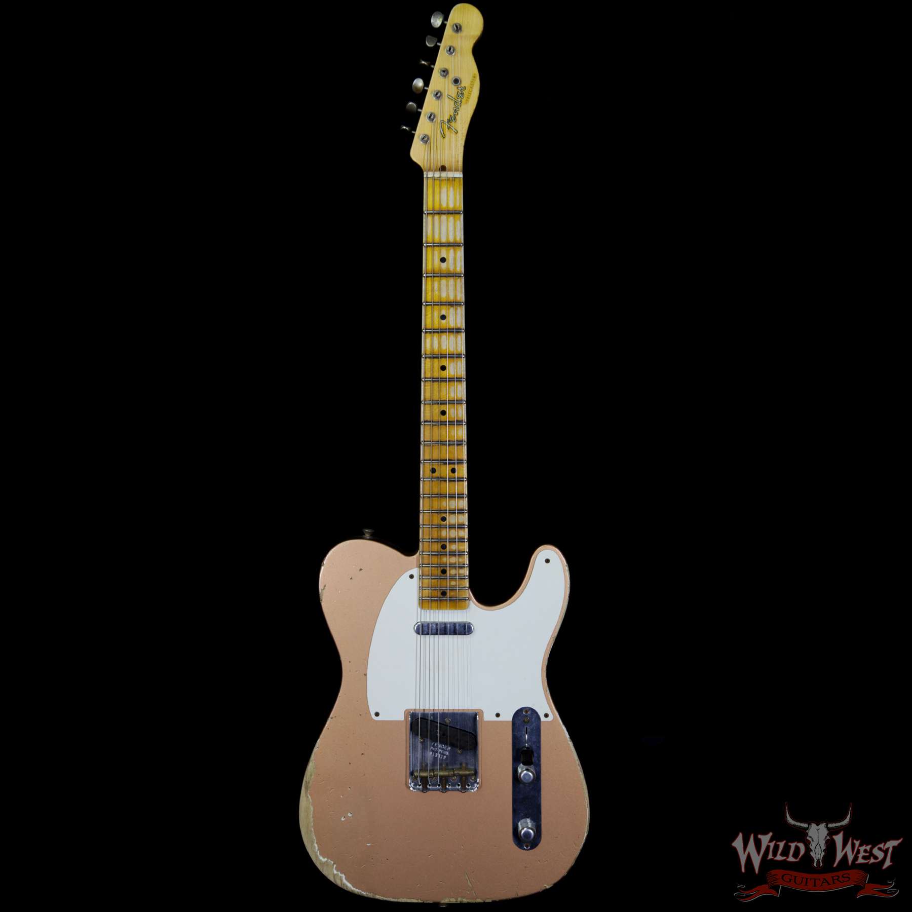 fender-52tele-hurel-cpr-r13312-bb__wwg.jpg Fender Custom Shop 1952 Telecaster Heavy Relic Maple Streamlined U Neck Copper - Image 5