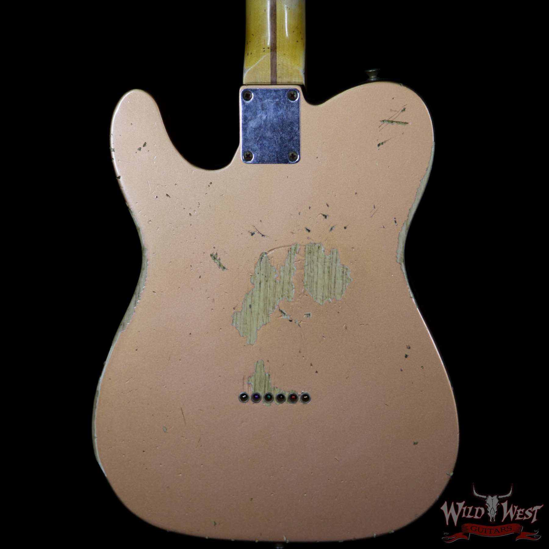 fender-52tele-hurel-cpr-r13312-bbb__wwg.jpg Fender Custom Shop 1952 Telecaster Heavy Relic Maple Streamlined U Neck Copper - Image 7